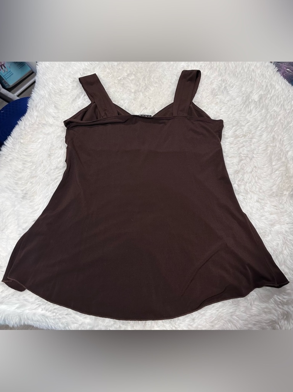 Y2K/JKLA Women’s Brown Sleeveless Style Blouse - Picture 2 of 2